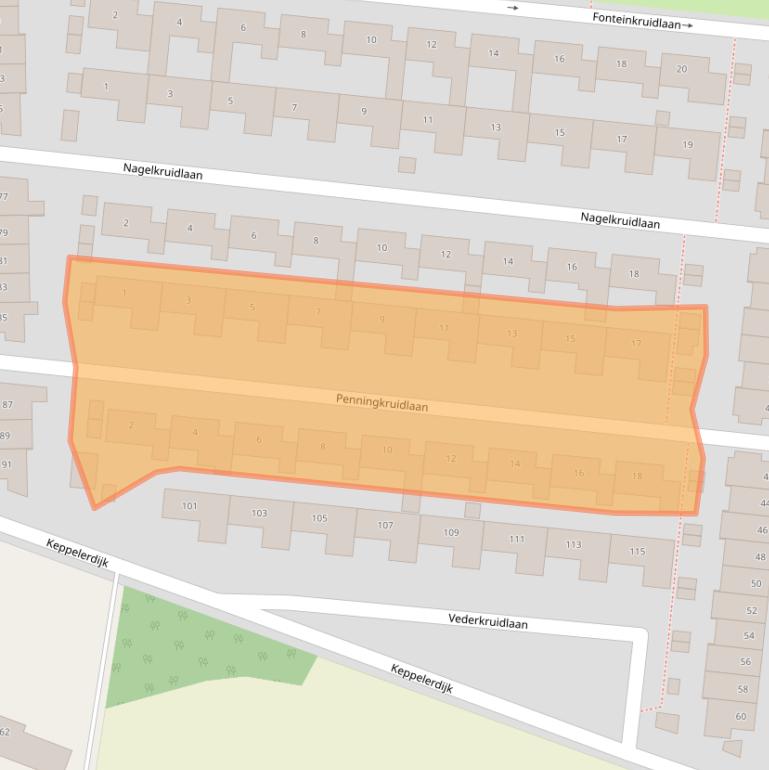 Kaart van postcodegebied 7534JM.