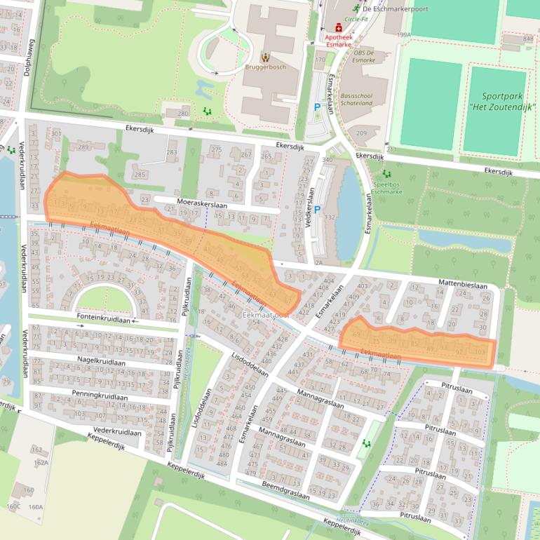 Kaart van postcodegebied 7534JW.