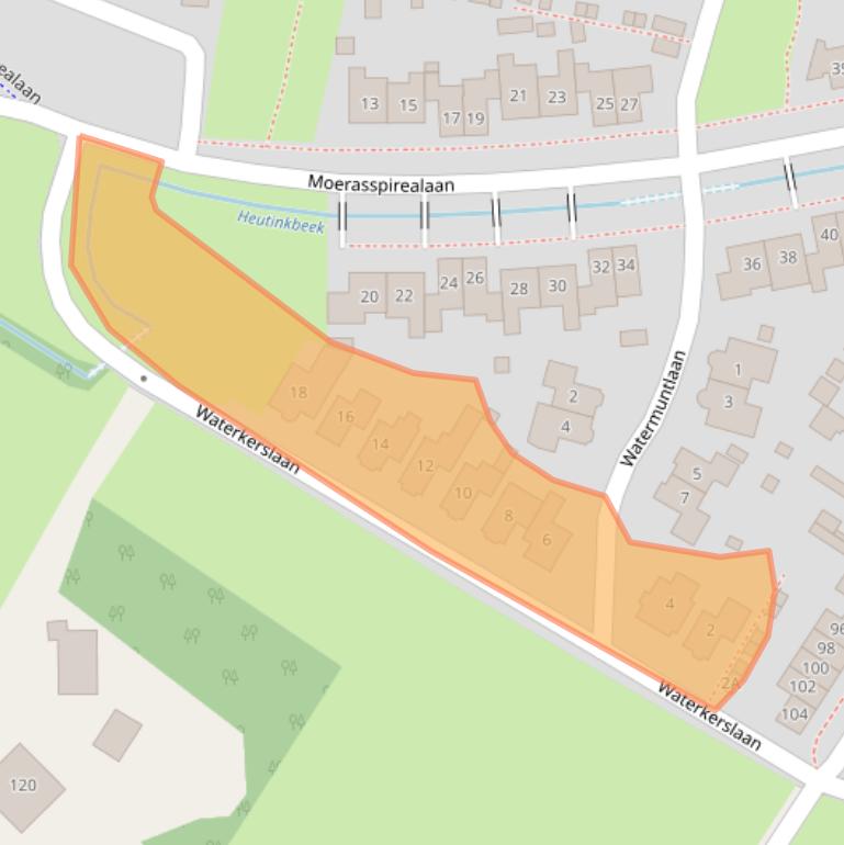 Kaart van postcodegebied 7534KB.