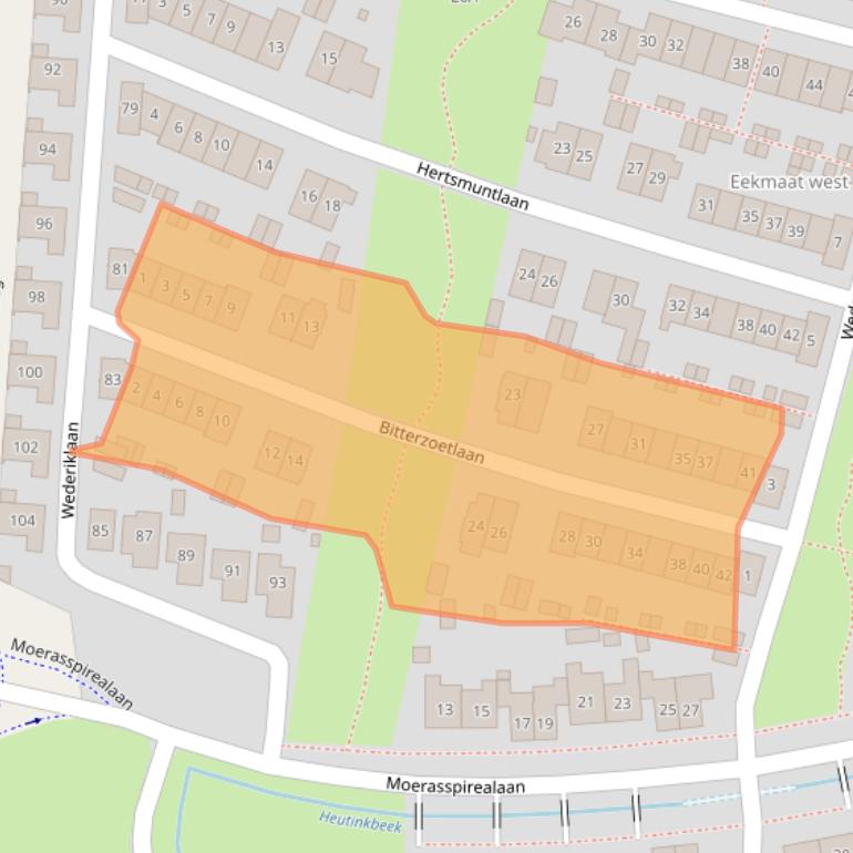 Kaart van postcodegebied 7534KM.