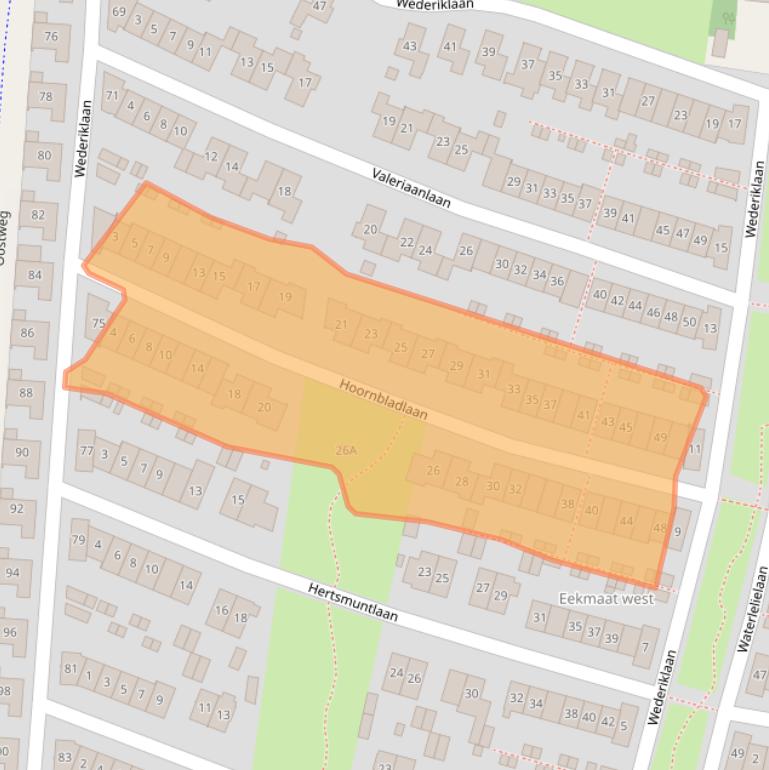 Kaart van postcodegebied 7534KP.