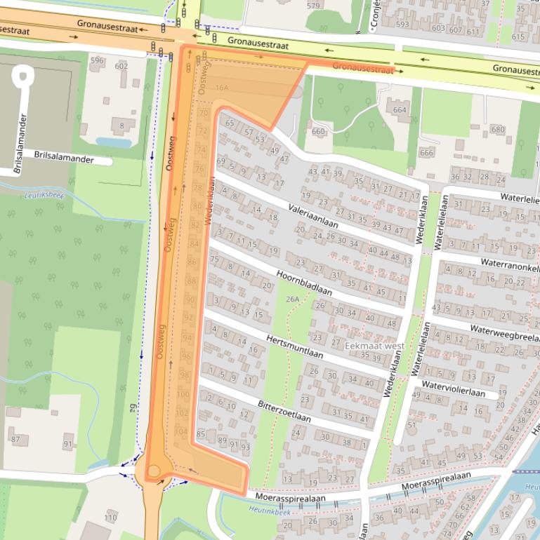 Kaart van postcodegebied 7534KV.