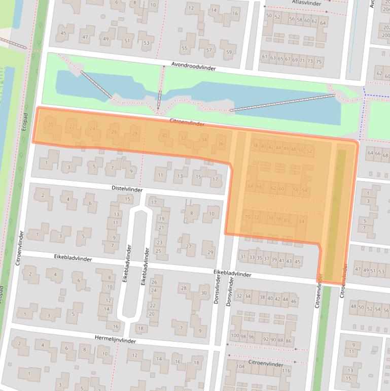 Kaart van postcodegebied 7534LA.