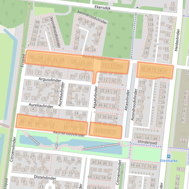 Kaart van postcodegebied 7534LK.