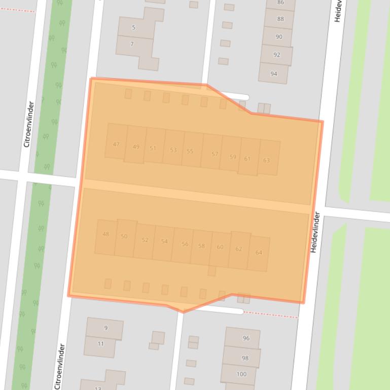 Kaart van postcodegebied 7534LN.