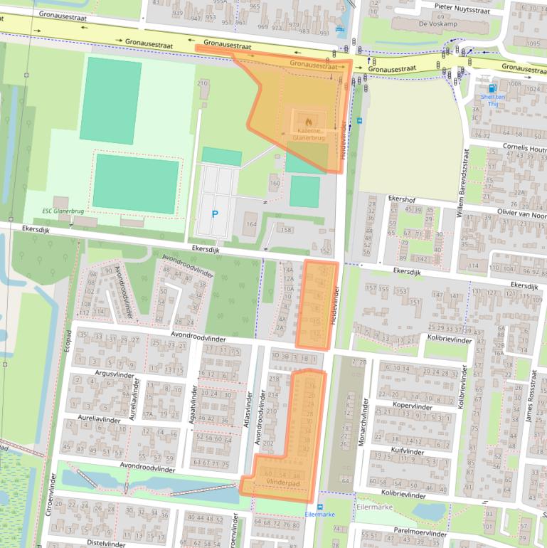 Kaart van postcodegebied 7534LS.