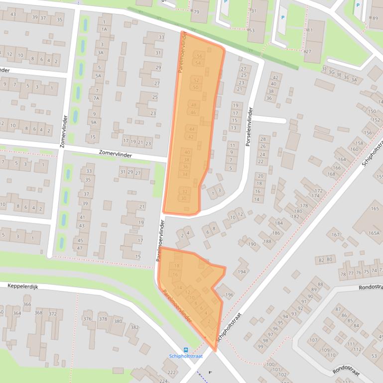 Kaart van postcodegebied 7534MA.