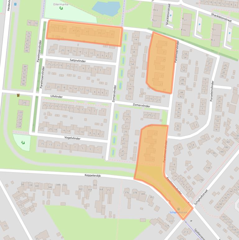 Kaart van postcodegebied 7534MB.