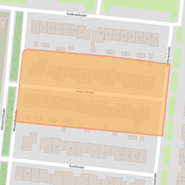 Kaart van postcodegebied 7534MP.