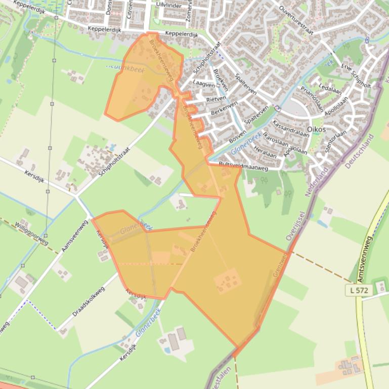 Kaart van postcodegebied 7534PC.