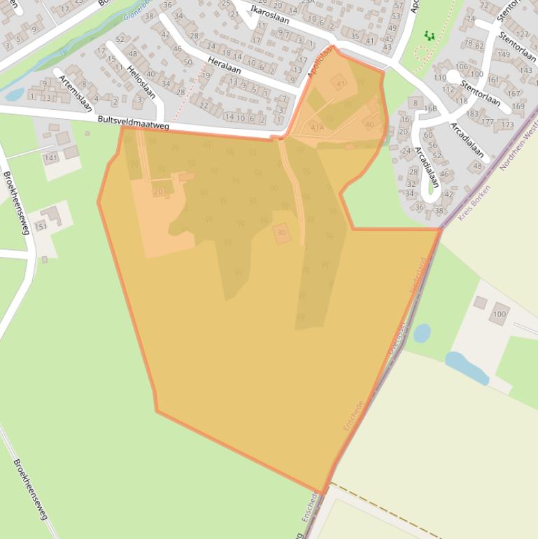 Kaart van postcodegebied 7534PD.