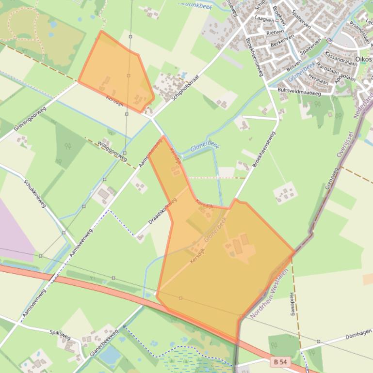 Kaart van postcodegebied 7534PG.