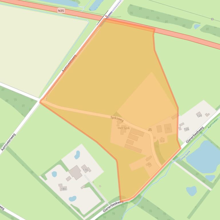 Kaart van postcodegebied 7534PR.