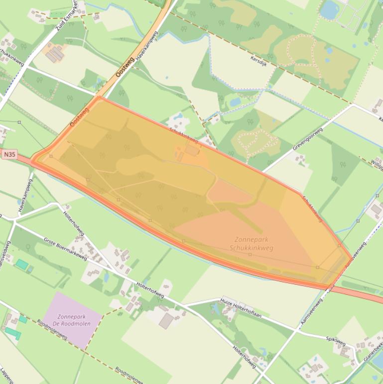 Kaart van postcodegebied 7534PZ.