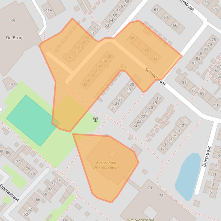 Kaart van postcodegebied 7534XC.
