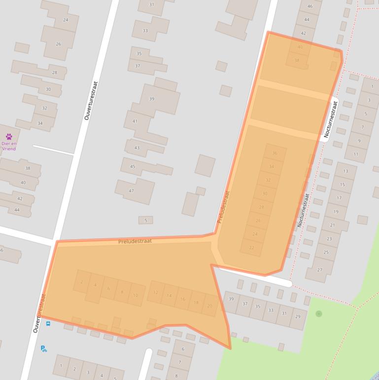 Kaart van postcodegebied 7534XJ.