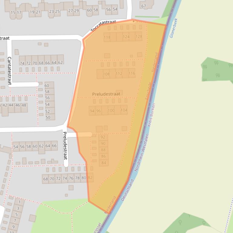 Kaart van postcodegebied 7534XL.