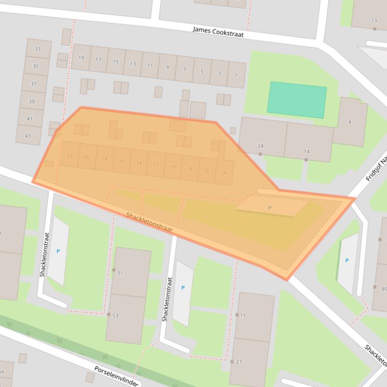 Kaart van postcodegebied 7534ZC.
