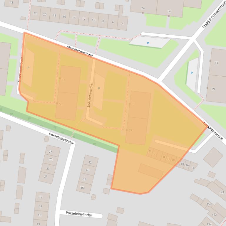 Kaart van postcodegebied 7534ZE.