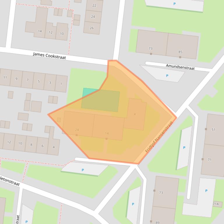 Kaart van postcodegebied 7534ZH.
