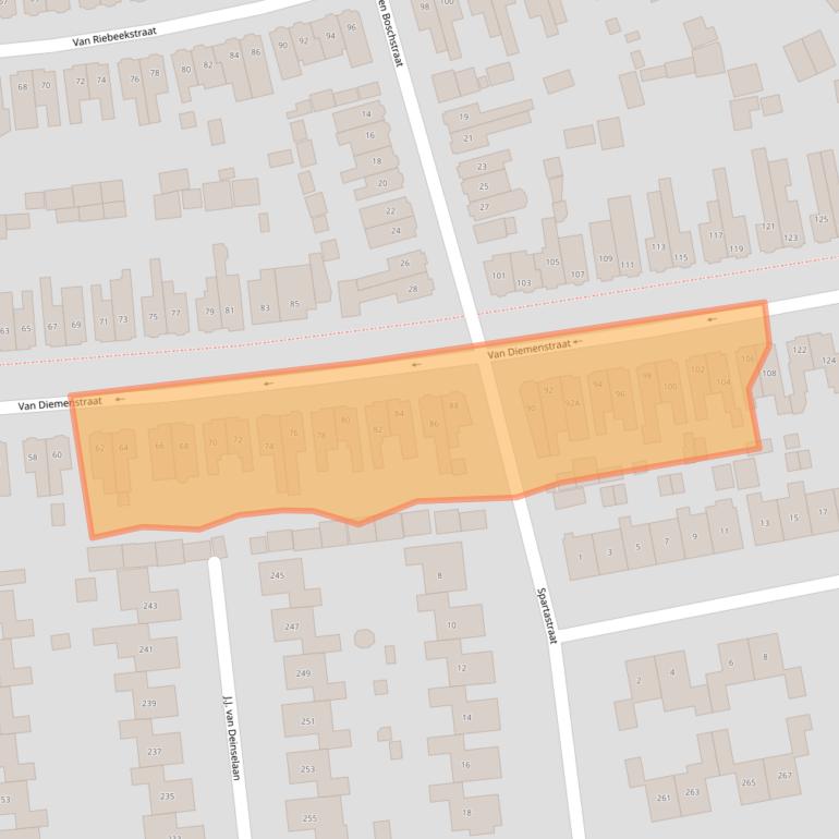 Kaart van postcodegebied 7535AP.