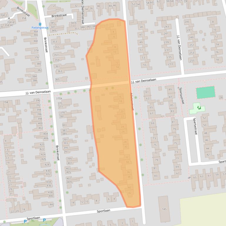 Kaart van postcodegebied 7535AV.