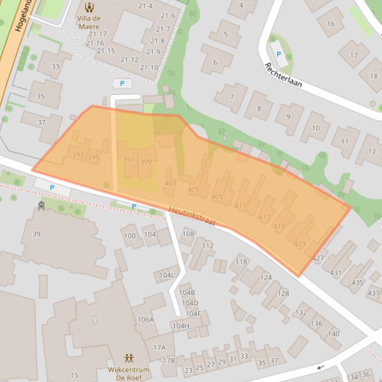 Kaart van postcodegebied 7535AW.