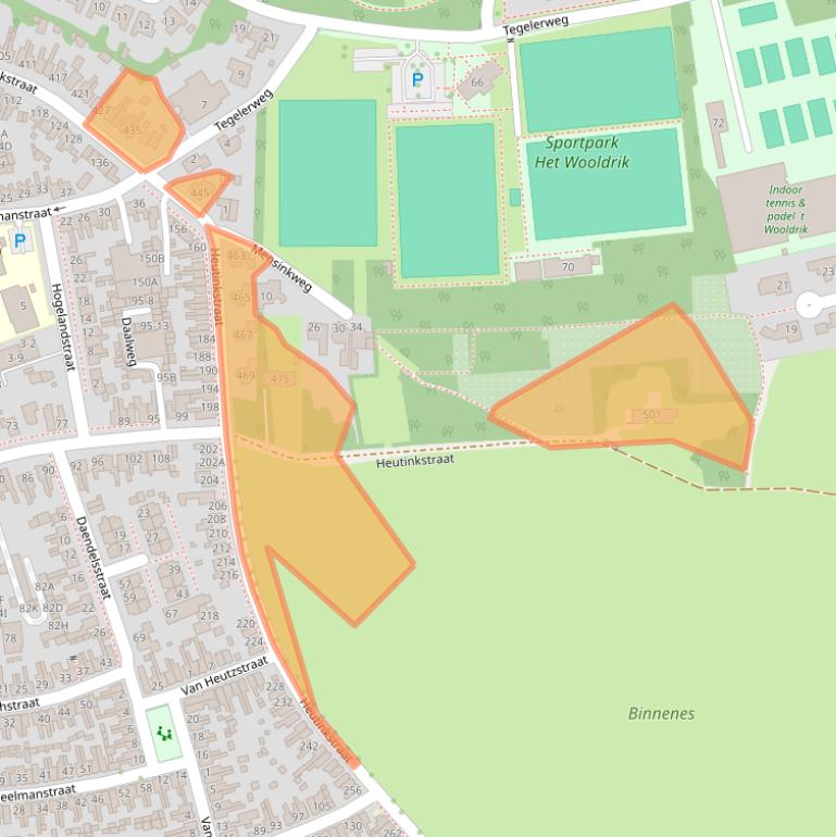 Kaart van postcodegebied 7535AZ.