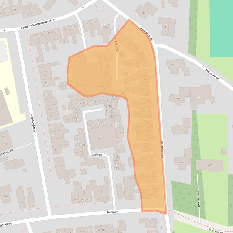 Kaart van postcodegebied 7535BB.