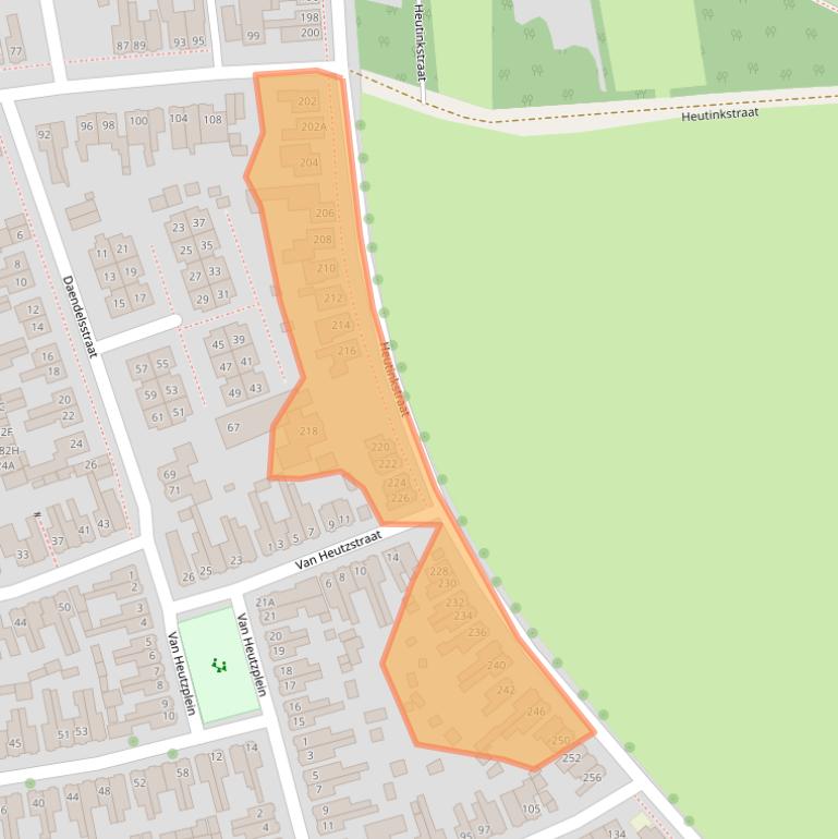 Kaart van postcodegebied 7535BC.