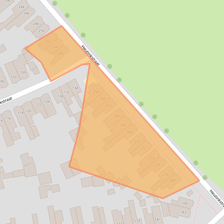 Kaart van postcodegebied 7535BD.