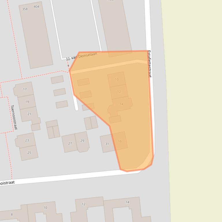 Kaart van postcodegebied 7535BG.