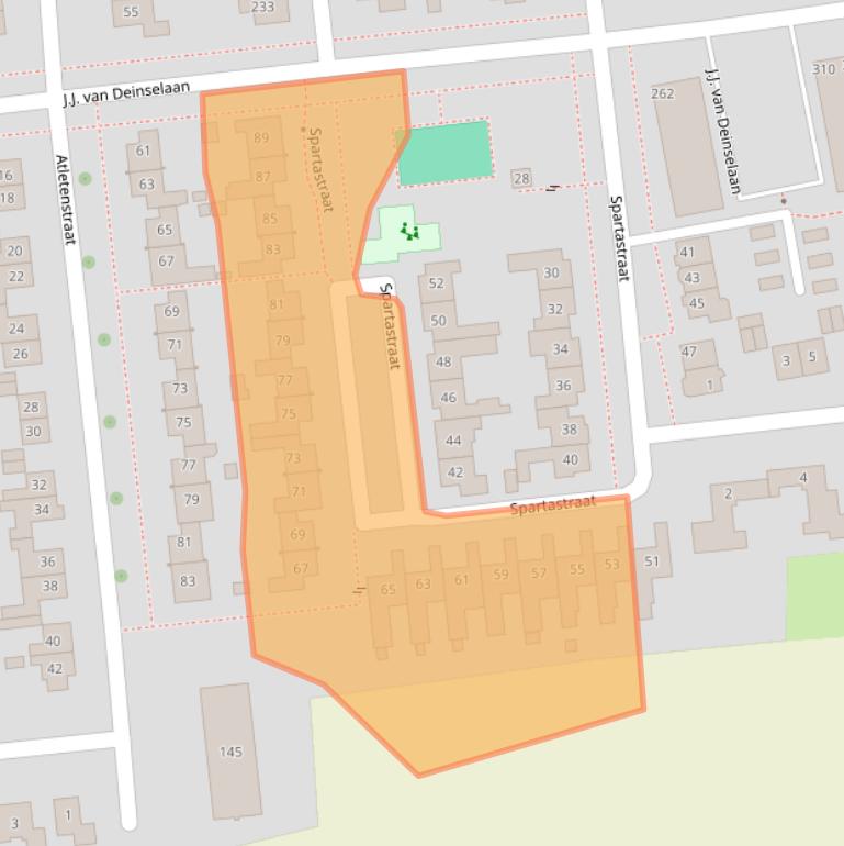 Kaart van postcodegebied 7535BL.