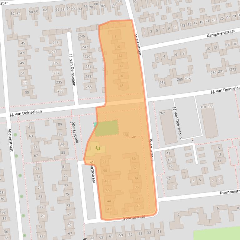 Kaart van postcodegebied 7535BN.