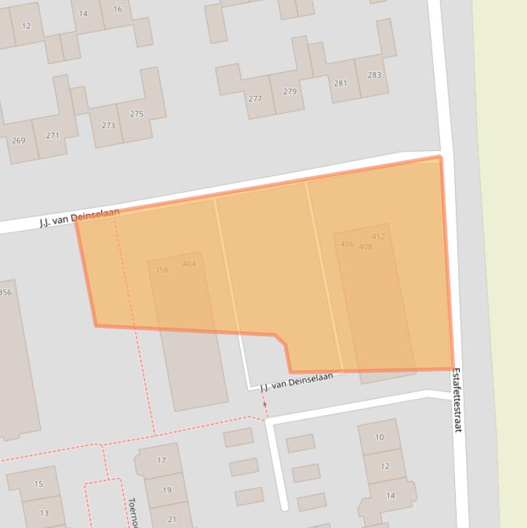 Kaart van postcodegebied 7535BT.