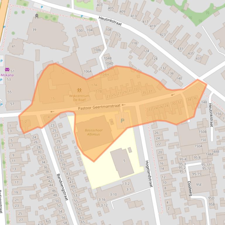 Kaart van postcodegebied 7535BZ.