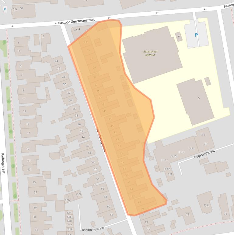 Kaart van postcodegebied 7535CA.