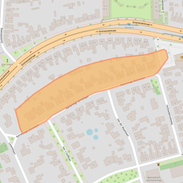 Kaart van postcodegebied 7535CR.