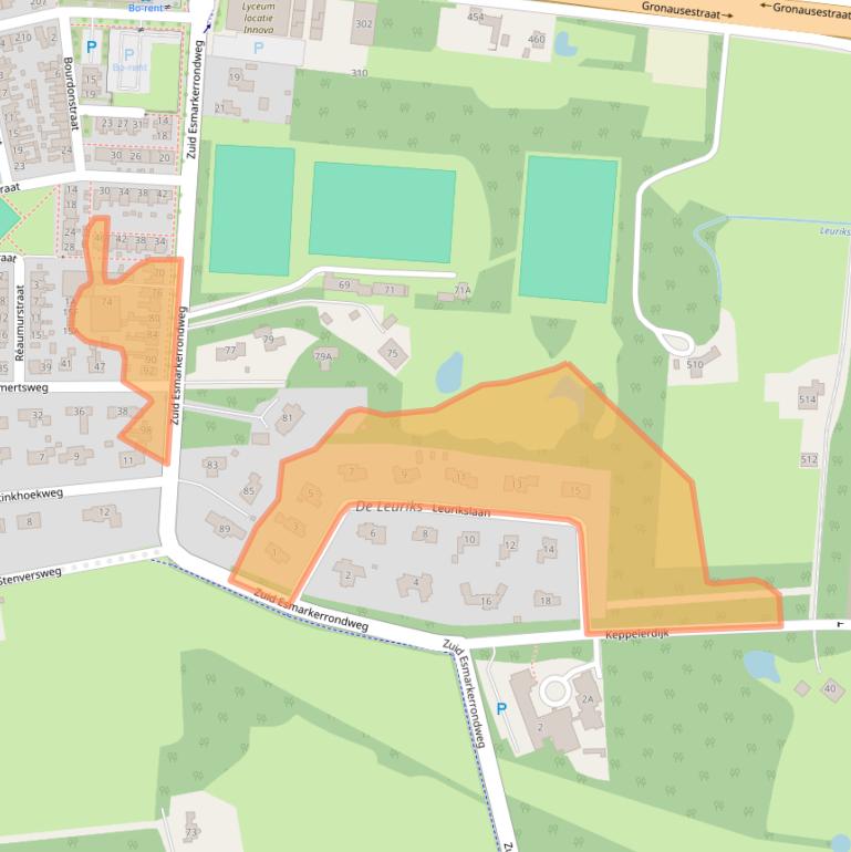 Kaart van postcodegebied 7535DV.