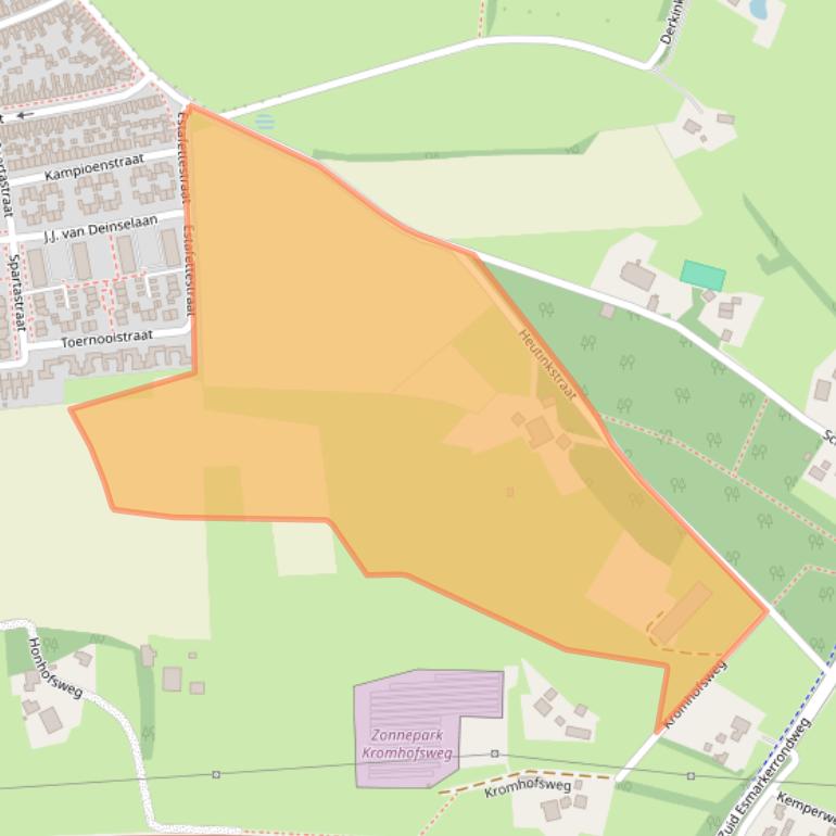 Kaart van postcodegebied 7535PA.