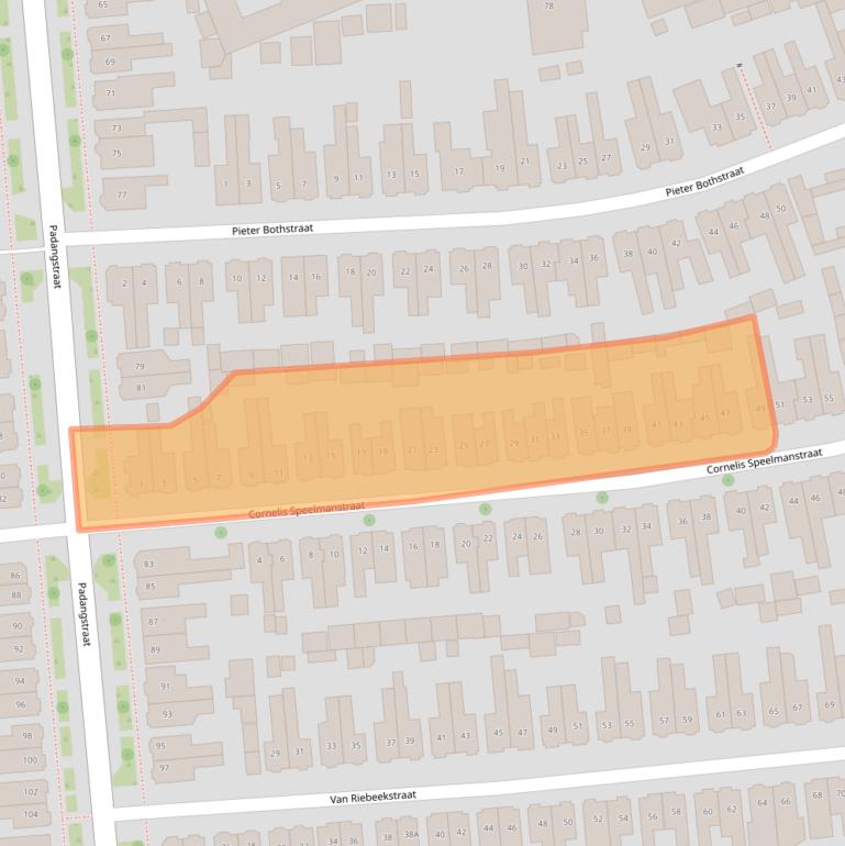 Kaart van postcodegebied 7535ZA.