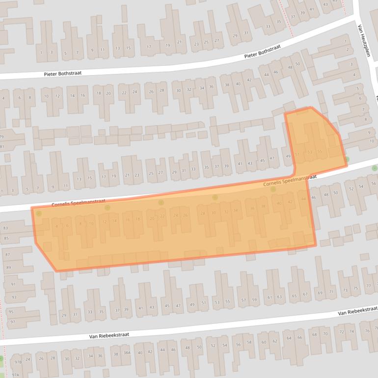 Kaart van postcodegebied 7535ZB.