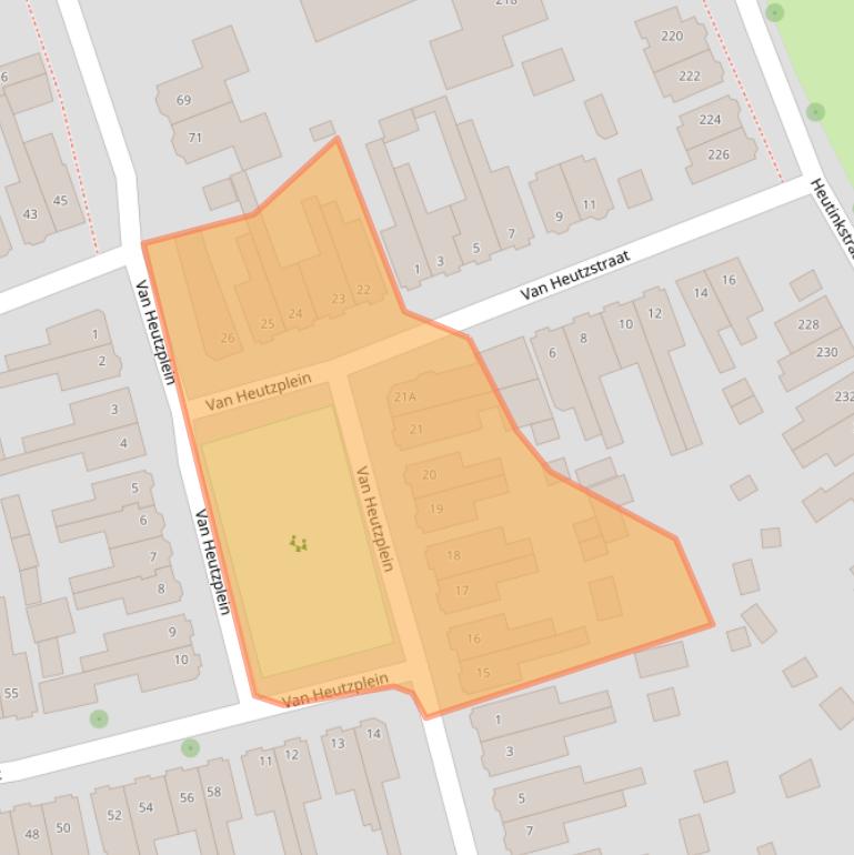 Kaart van postcodegebied 7535ZG.