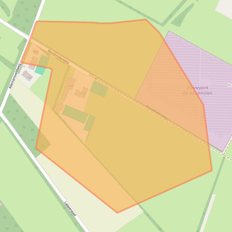 Kaart van postcodegebied 7536PH.