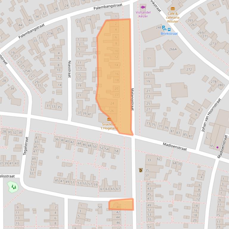 Kaart van postcodegebied 7541AD.