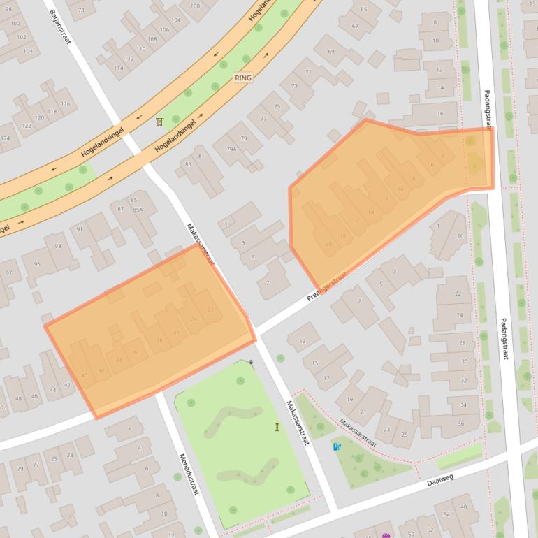 Kaart van postcodegebied 7541AH.