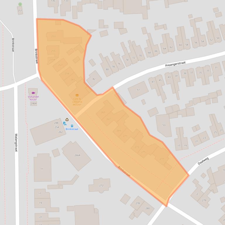 Kaart van postcodegebied 7541AP.