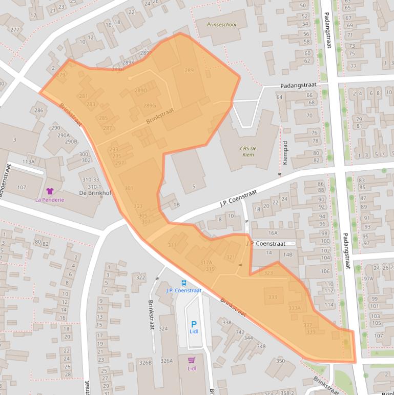 Kaart van postcodegebied 7541AR.
