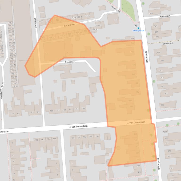 Kaart van postcodegebied 7541AZ.