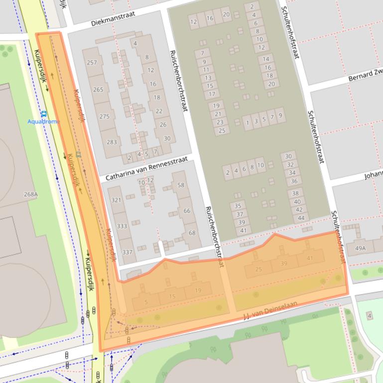 Kaart van postcodegebied 7541BC.